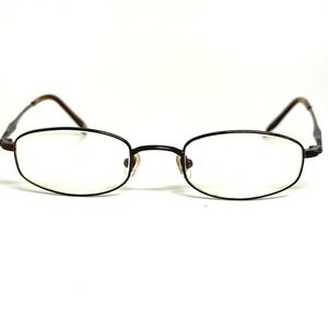 Modo Saki 650 Eyeglasses Frames Brown Oval Full Rim Metal 46-21-140 Eyewear